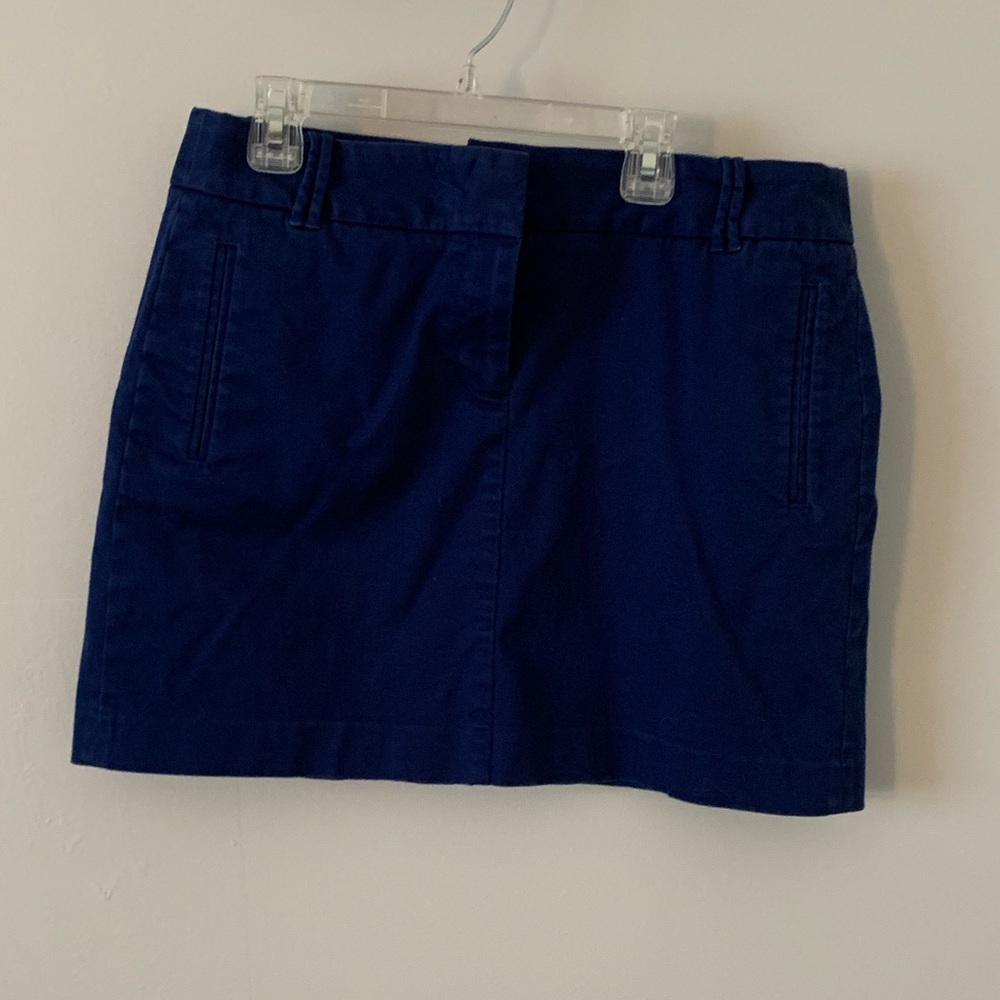 J.CREW Navy Blue Khaki Skirt